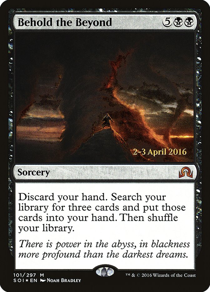 Behold the Beyond [Shadows over Innistrad Prerelease Promos] Magic: The Gathering