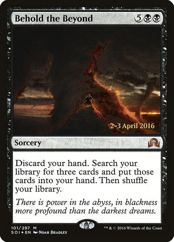 Behold the Beyond [Shadows over Innistrad Prerelease Promos] Magic: The Gathering