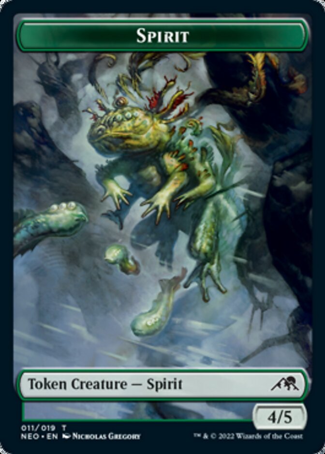 Spirit Token (011) [Kamigawa: Neon Dynasty Tokens] Magic: The Gathering