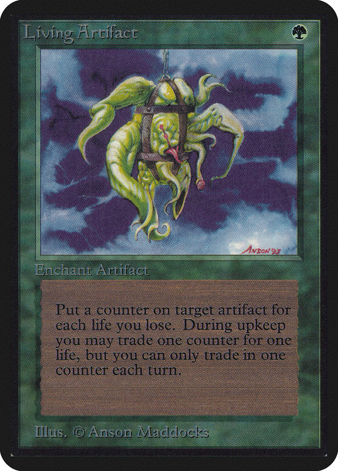 Living Artifact [Alpha Edition] Magic: The Gathering
