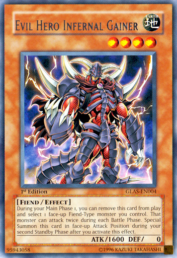 Evil Hero Infernal Gainer [GLAS-EN004] Rare Yu-Gi-Oh!