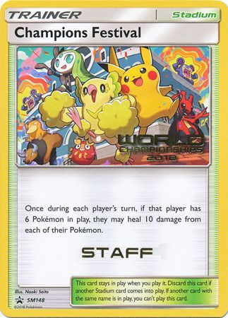 Champions Festival (SM148) (2018 Staff) [Sun & Moon: Black Star Promos] Pokémon