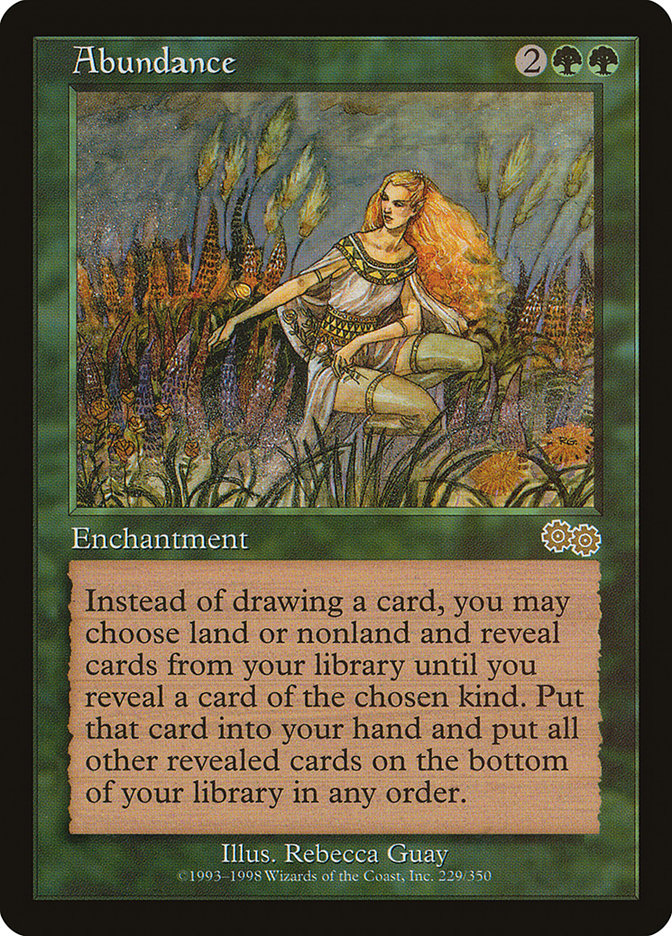 Abundance [Urza's Saga] Magic: The Gathering