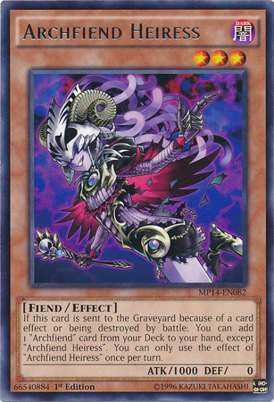 Archfiend Heiress [MP14-EN082] Rare Yu-Gi-Oh!
