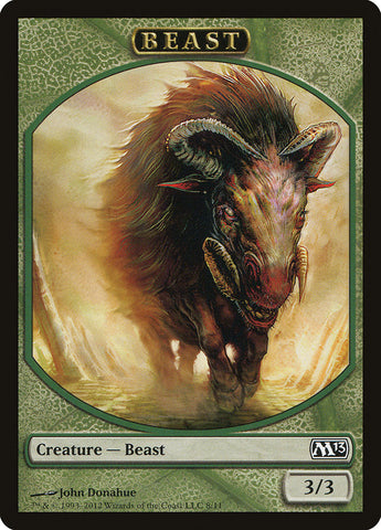 Beast Token [Magic 2013 Tokens] Magic: The Gathering