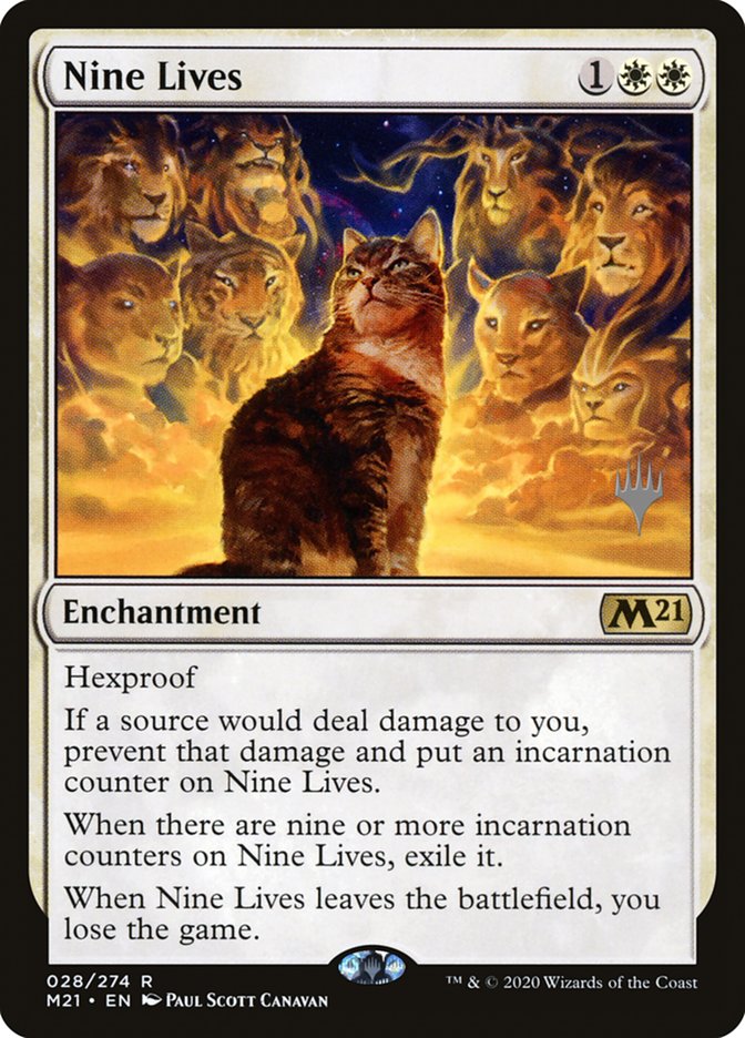 Nine Lives (Promo Pack) [Core Set 2021 Promos] Magic: The Gathering