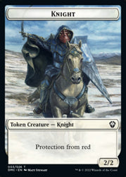 Phyrexian // Knight Double-Sided Token [Dominaria United Tokens] Magic: The Gathering