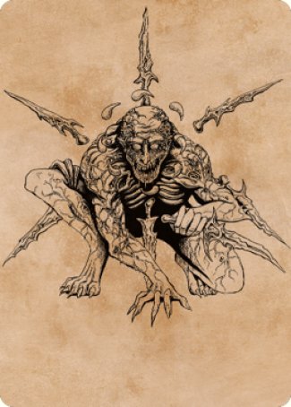 Bhaal, Lord of Murder Art Card [Commander Legends: Battle for Baldur's Gate Art Series] Magic: The Gathering