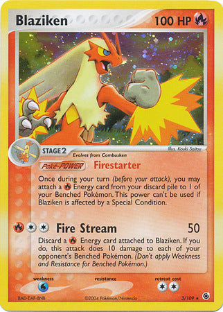 Blaziken (3/109) (Cosmos Holo) [EX: Battle Stadium] Pokémon
