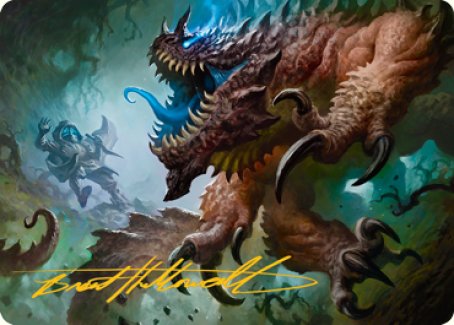 Basilisk Art Card (Gold-Stamped Signature) [Dungeons & Dragons: Adventures in the Forgotten Realms Art Series] Magic: The Gathering