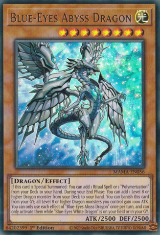 Blue-Eyes Abyss Dragon [MAMA-EN056] Ultra Rare Yu-Gi-Oh!