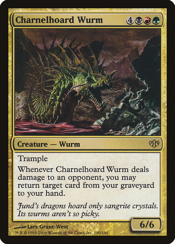 Charnelhoard Wurm [Conflux] Magic: The Gathering