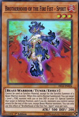 Brotherhood of the Fire Fist - Spirit [FIGA-EN024] Super Rare Yu-Gi-Oh!