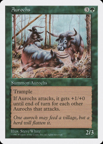 Aurochs [Fifth Edition] Magic: The Gathering
