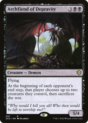 Archfiend of Depravity [Starter Commander Decks] Magic: The Gathering