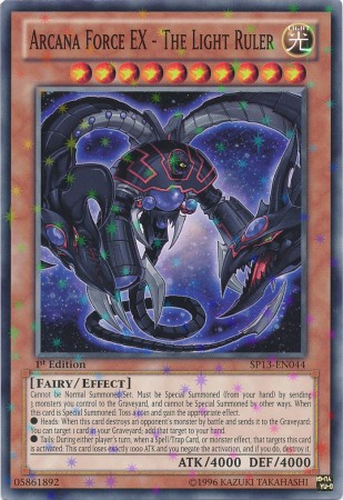 Arcana Force EX - The Light Ruler [SP13-EN044] Starfoil Rare Yu-Gi-Oh!