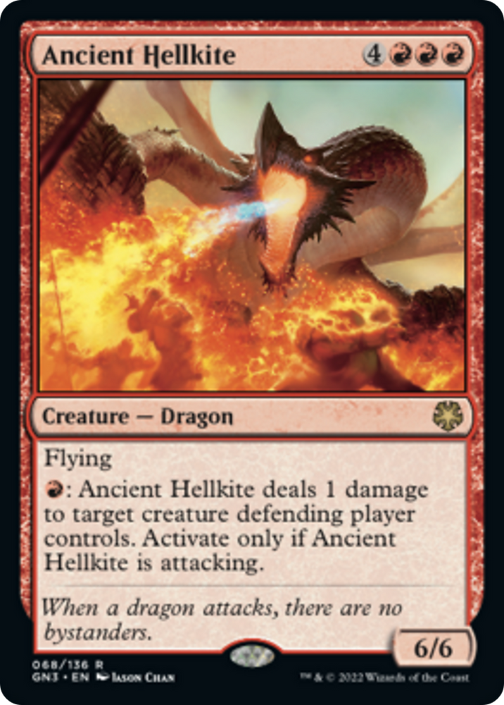 Ancient Hellkite [Game Night: Free-for-All] Magic: The Gathering