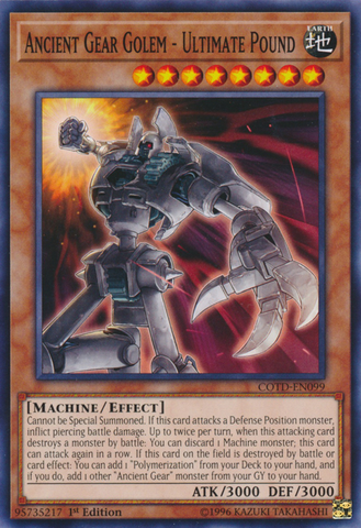 Ancient Gear Golem - Ultimate Pound [COTD-EN099] Common Yu-Gi-Oh!