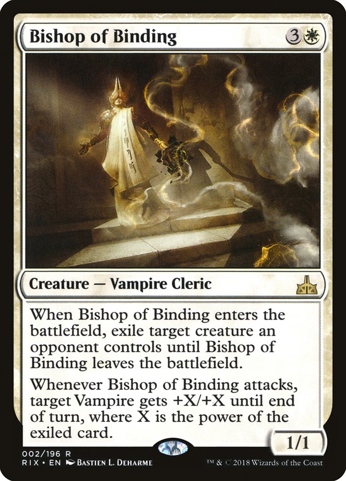 Bishop of Binding [Rivals of Ixalan] Magic: The Gathering
