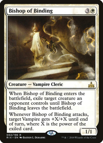 Bishop of Binding [Rivals of Ixalan] Magic: The Gathering