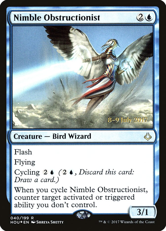 Nimble Obstructionist [Hour of Devastation Prerelease Promos] Magic: The Gathering