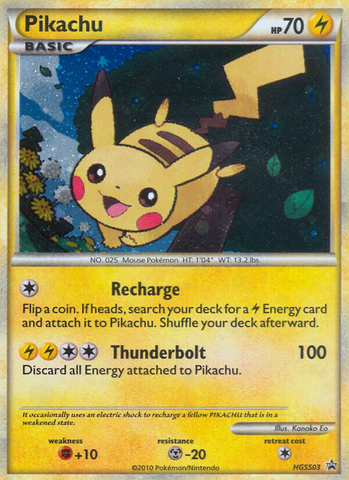 Pikachu (HGSS03) [HeartGold & SoulSilver: Black Star Promos] Pokémon