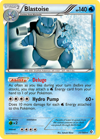 Blastoise (31/149) [Black & White: Boundaries Crossed] Pokémon