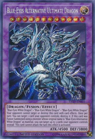 Blue-Eyes Alternative Ultimate Dragon [TN19-EN001] Prismatic Secret Rare Yu-Gi-Oh!