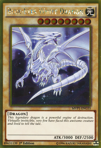 Blue-Eyes White Dragon [MVP1-ENG55] Gold Rare Yu-Gi-Oh!