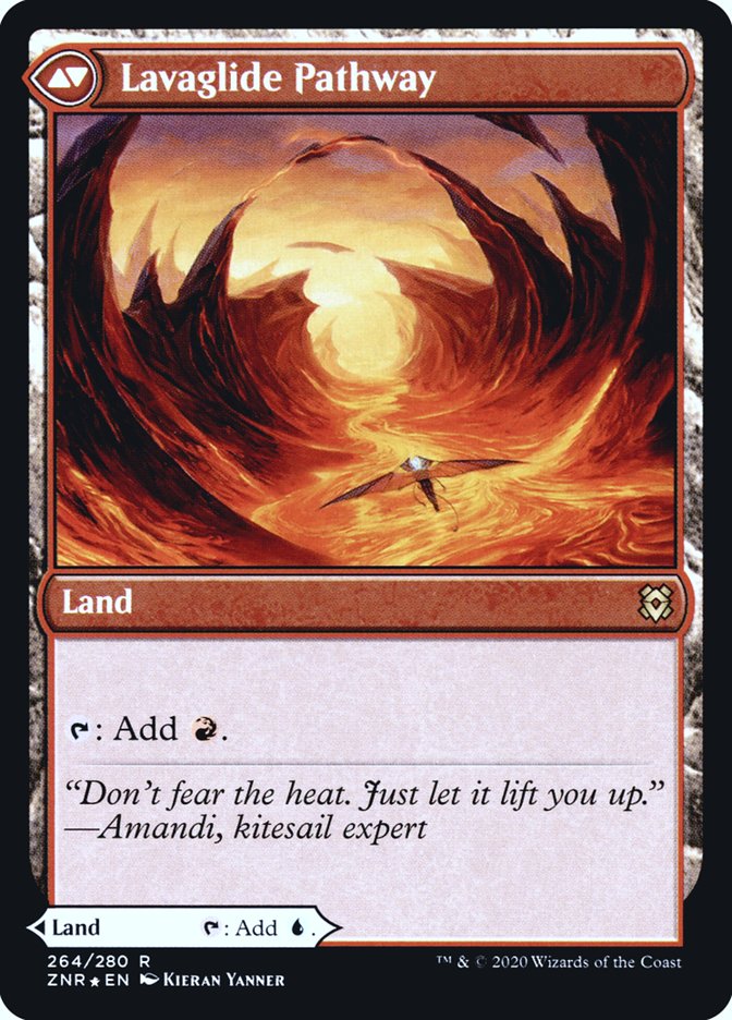Riverglide Pathway // Lavaglide Pathway [Zendikar Rising Prerelease Promos] Magic: The Gathering