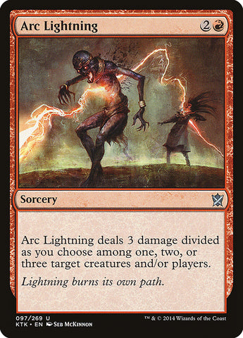 Arc Lightning [Khans of Tarkir] Magic: The Gathering