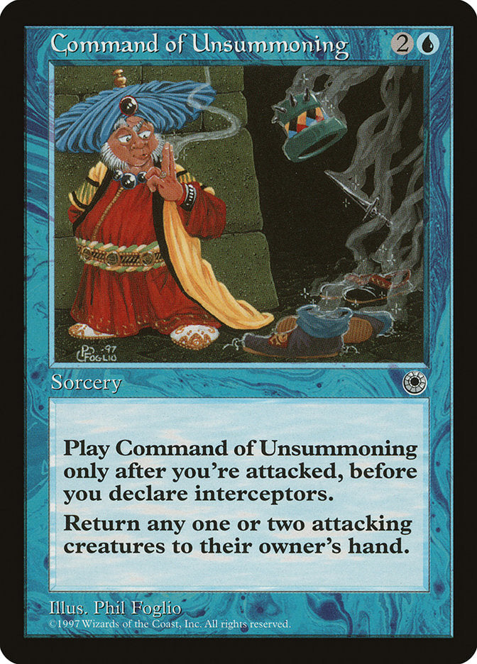 Command of Unsummoning [Portal] Magic: The Gathering