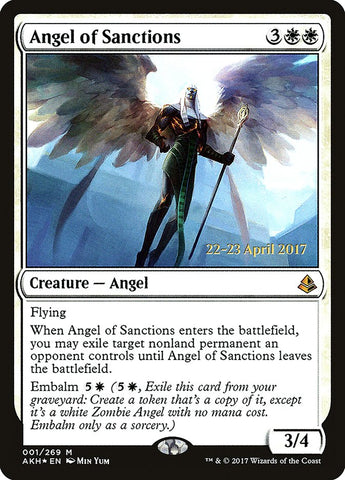 Angel of Sanctions [Amonkhet Prerelease Promos] Magic: The Gathering