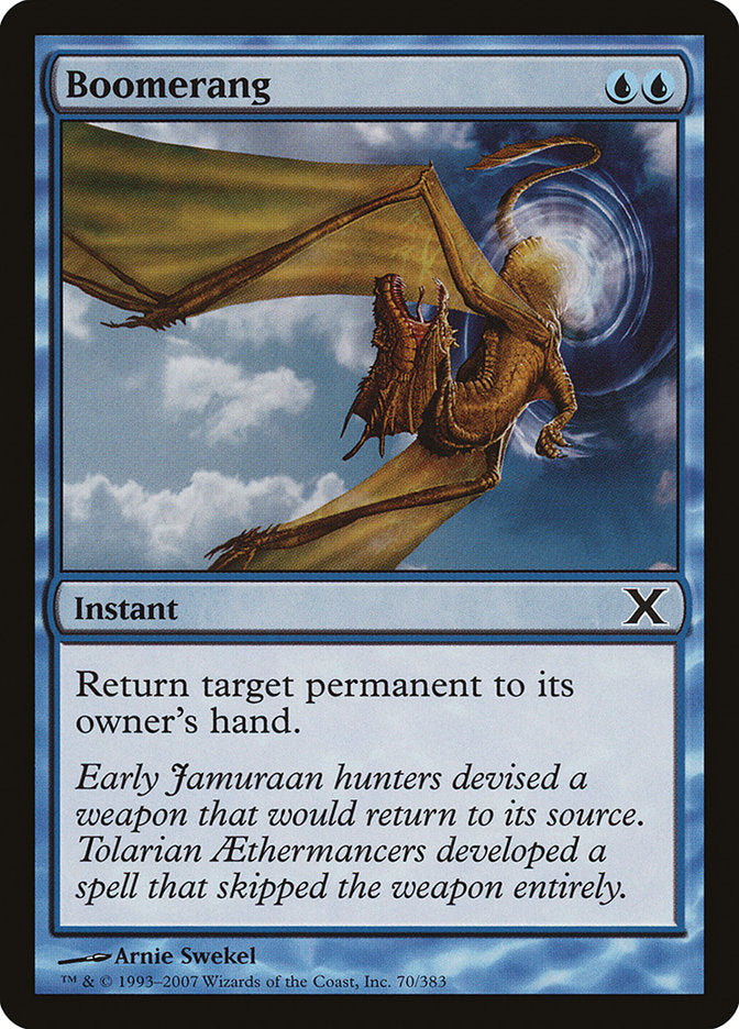 Boomerang [Tenth Edition] Magic: The Gathering