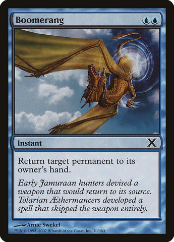 Boomerang [Tenth Edition] Magic: The Gathering