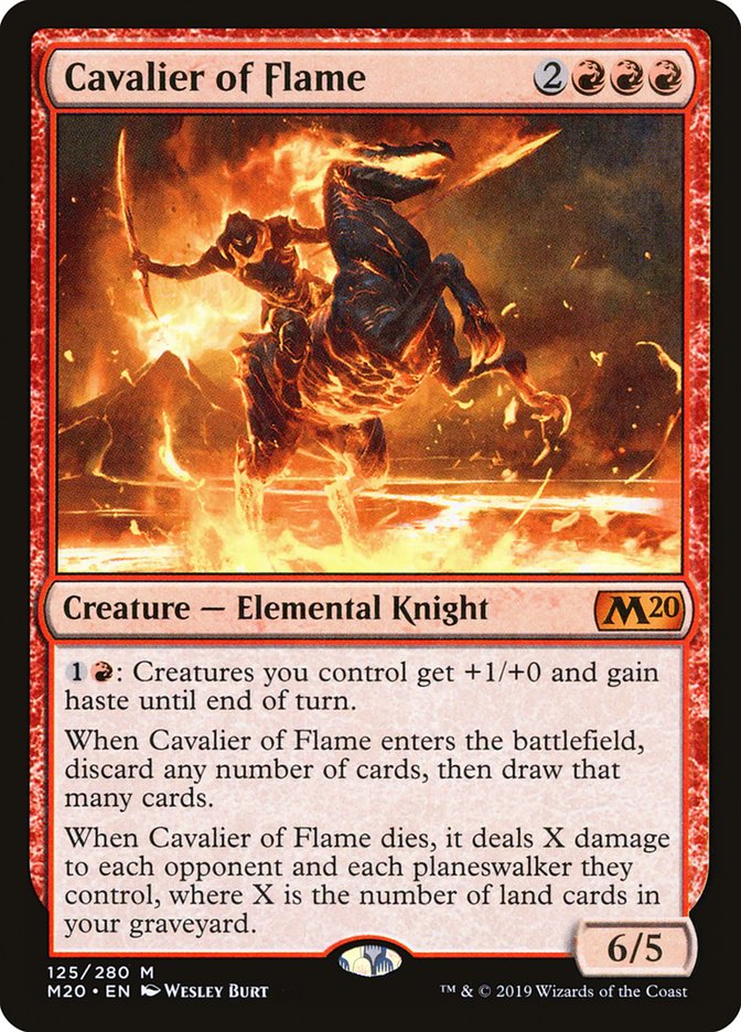 Cavalier of Flame [Core Set 2020] Magic: The Gathering