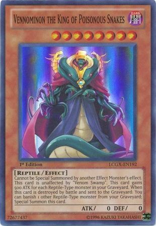Vennominon the King of Poisonous Snakes [LCGX-EN192] Super Rare Yu-Gi-Oh!