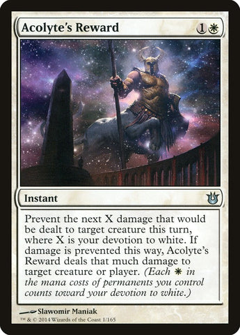 Acolyte's Reward [Born of the Gods] Magic: The Gathering