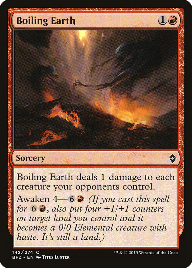 Boiling Earth [Battle for Zendikar] Magic: The Gathering