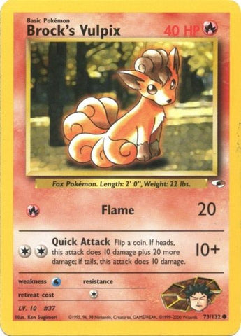 Brock's Vulpix (73/132) [Gym Heroes Unlimited] Pokémon