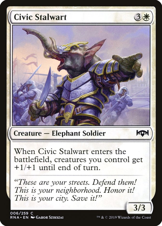Civic Stalwart [Ravnica Allegiance] Magic: The Gathering