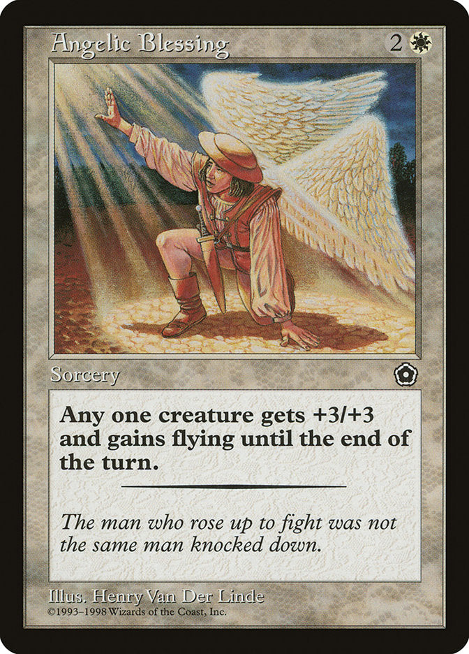 Angelic Blessing [Portal Second Age] Magic: The Gathering