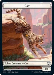 Cat // Plant Double-Sided Token [Zendikar Rising Tokens] Magic: The Gathering