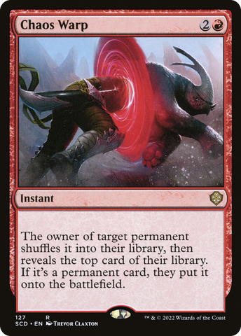 Chaos Warp [Starter Commander Decks] Magic: The Gathering