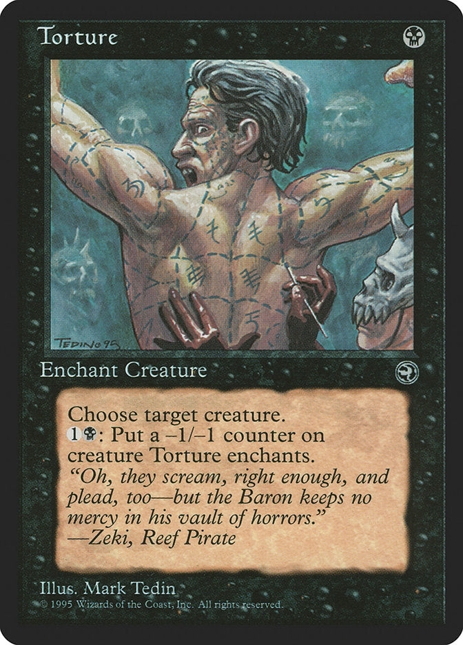 Torture (Zeki Flavor Text) [Homelands] Magic: The Gathering