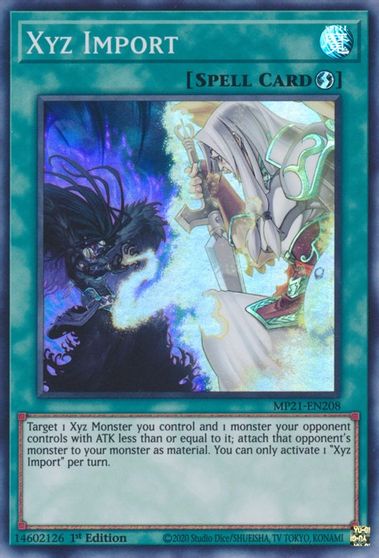 Xyz Import [MP21-EN208] Super Rare Yu-Gi-Oh!