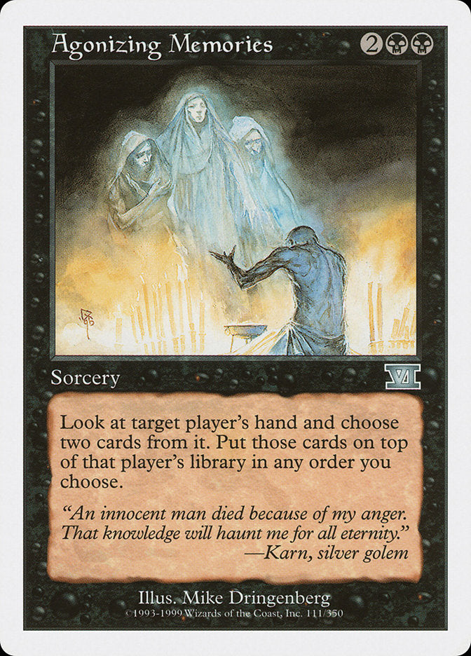 Agonizing Memories [Classic Sixth Edition] Magic: The Gathering