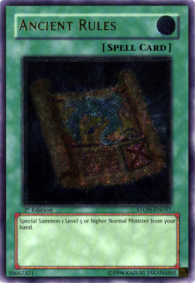Ancient Rules [STON-EN037] Ultimate Rare Yu-Gi-Oh!