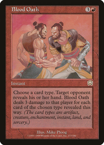 Blood Oath [Mercadian Masques] Magic: The Gathering