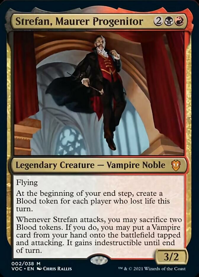 Strefan, Maurer Progenitor (Display Commander) [Innistrad: Crimson Vow Commander] Magic: The Gathering